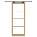 DRZWI PRZESUWNE ORKDAL NATURALNY I CZARNY 93X232CM