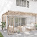 VidaXL Przezroczysta plandeka z oczkami 5x10 m PVC