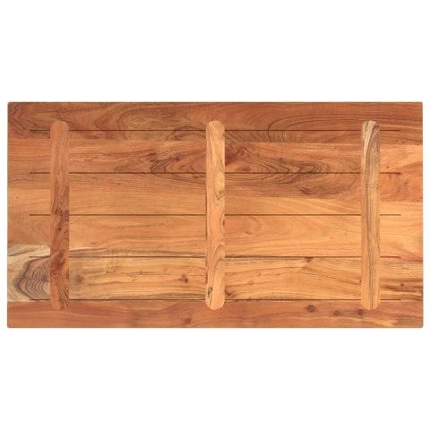 BLAT STOŁU 120X60X2,5CM PROSTOKĄTNY LITE DREWNO AKACJOWE