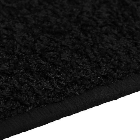 VidaXL Chodnik dywanowy Czarny 100 x 250 cm 100% Poliester Tuft