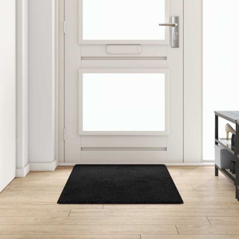 VidaXL Chodnik dywanowy Czarny 80 x 150 cm 100% Poliester Tuft