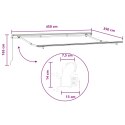MARKIZA WYSUWANA PIASKOWY 450 × 350CM POLIESTER I ALUMINIUM