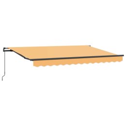 MARKIZA WYSUWANA PIASKOWY 450 × 350CM POLIESTER I ALUMINIUM