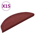 MATY NA SCHODY 15 SZT. 56X17X3CM BORDEAUX PÓŁOKRĄGŁE