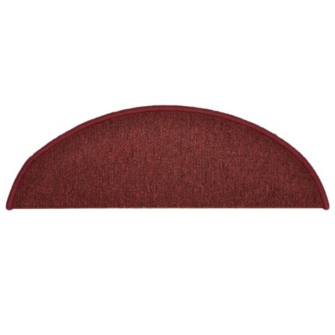 MATY NA SCHODY 15 SZT. 56X17X3CM BORDEAUX PÓŁOKRĄGŁE