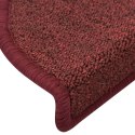MATY NA SCHODY 15 SZT. 56X17X3CM BORDEAUX PÓŁOKRĄGŁE
