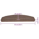 MATY NA SCHODY 20 SZT. 65X24X4CM BRĄZ KAWOWY PÓŁOKRĄGŁY DUŻY