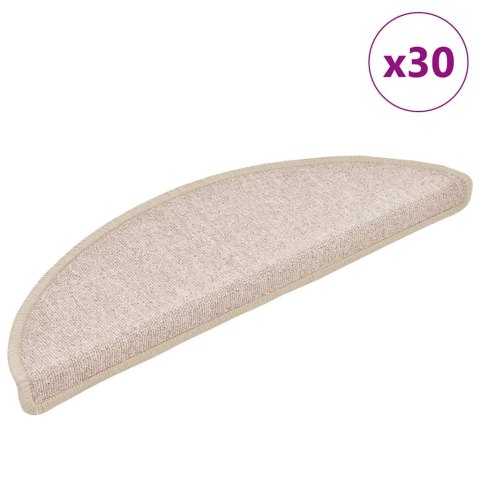 MATY NA SCHODY 30 SZT. 56X17X3CM TAUPE PÓŁOKRĄGŁE