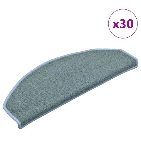 MATY NA SCHODY 30 SZT. 65X24X4CM NIEBIESKIE PÓŁOKRĄGŁE DUŻE