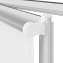 VidaXL Roleta zaciemniająca biała 145x130cm Szerokość tkaniny 141,6cm