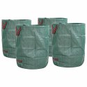 VidaXL Torby na odpady do ogrodu 4 pcs Zielony 66 x 66 x 83,5 cm