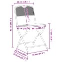 ZESTAW MEBLI OGRODOWYCH 5 PCS ANTRACYTOWY ŻELAZO I STAL