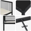 ZESTAW DO JADALNI W OGRODZIE 5 PCS CZARNY POLIRATTAN