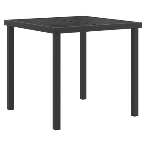 ZESTAW DO JADALNI W OGRODZIE 5 PCS CZARNY POLIRATTAN