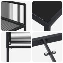 ZESTAW DO JADALNI W OGRODZIE 5 PCS CZARNY POLIRATTAN
