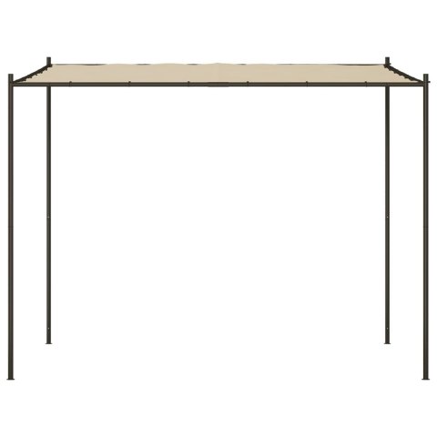 VidaXL Altana, beżowa, 3x3 m, 180 g/m², tkanina i stal