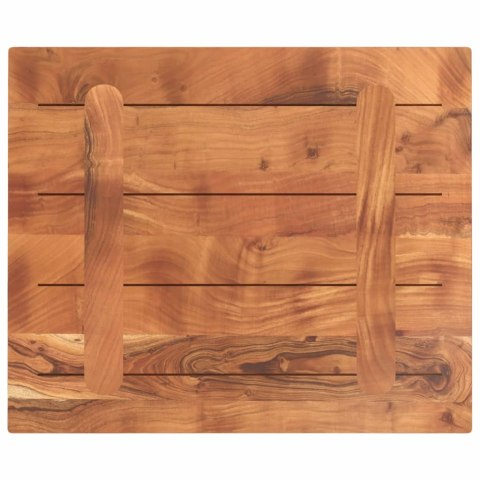 BLAT STOŁU 60X50X3,8CM PROSTOKĄTNY LITE DREWNO AKACJOWE