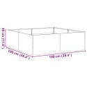 VidaXL Doniczka 100x100x30 cm Stal nierdzewna