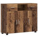 DREWNIANA SZAFKA Z SZUFLADĄ STARE DREWNO 88,5X30,5X73CM