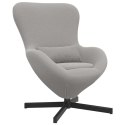 FOTEL JAJO JASNOSZARY 63X73X90CM TKANINA