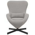 FOTEL JAJO JASNOSZARY 63X73X90CM TKANINA