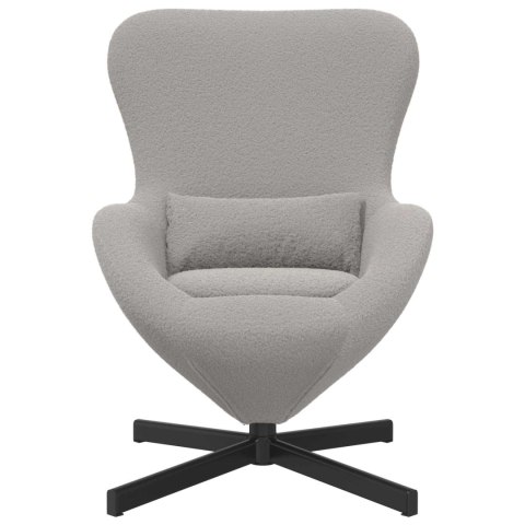 FOTEL JAJO JASNOSZARY 63X73X90CM TKANINA