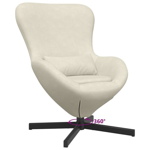 FOTEL JAJO KREMOWY 63X73X90CM AKSAMIT