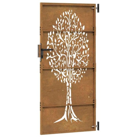 FURTKA OGRODOWA 85X175CM STAL KORTENOWSKA MOTYW DRZEWA