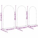 VidaXL Łuk Ślubny 3 pcs Biały Stal