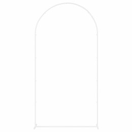 VidaXL Łuk Ślubny Biały 100 x 39 x 200 cm Stal