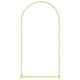 VidaXL Łuk Ślubny złoty 100 x 39 x 200 cm Stal