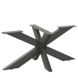 VidaXL Noga stolika kawowego Pająk Kształt Antracyt 98x58x(42-43) cm Stal