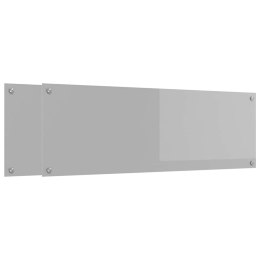 VidaXL Panel kuchenny 2 pcs Jasnoszary 120 x 40 cm szkło hartowane