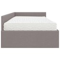 RAMA ŁÓŻKA NAROŻNEGO Z MATERACEM INNY 2 PCS CIEMNOSZARY TKANINA