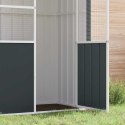 WOLIERA ANTRACYTOWA 115X78X200CM GALWANIZOWANA STAL