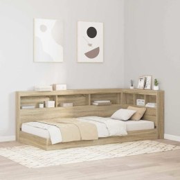 VidaXL Zagłówek do przechowywania z półką Dąb Sonoma 80 cm