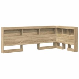 VidaXL Zagłówek do przechowywania z półką Dąb Sonoma 80 cm