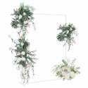 BIAŁY ŁUK ŚLUBNY STALOWY 150X49,5X200CM DO DEKORACJI I NA WESELE