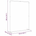 BIAŁY ŁUK ŚLUBNY STALOWY 150X49,5X200CM DO DEKORACJI I NA WESELE