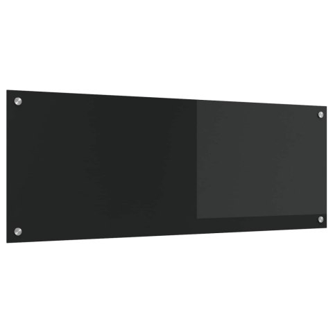 PANEL KUCHENNY CZARNY 110X40CM SZKŁO HARTOWANE