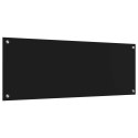 PANEL KUCHENNY CZARNY 110X40CM SZKŁO HARTOWANE