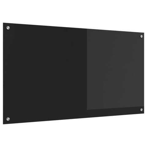 PANEL KUCHENNY CZARNY 110X60CM SZKŁO HARTOWANE