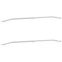 VidaXL Uchwyt na plandekę do przyczep 2 pcs Srebrny 100-145 cm