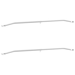 UCHWYT NA PLANDEKĘ DO PRZYCZEP 2 SZT. SREBRNY 100-145CM