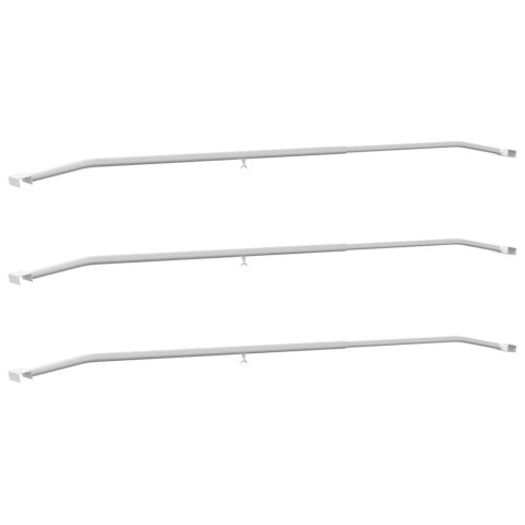 UCHWYT NA PLANDEKĘ DO PRZYCZEP 3 PCS SREBRNY 130-210CM