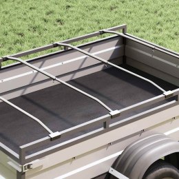 UCHWYT NA PLANDEKĘ DO PRZYCZEP 4 PCS SREBRNY 130-210CM
