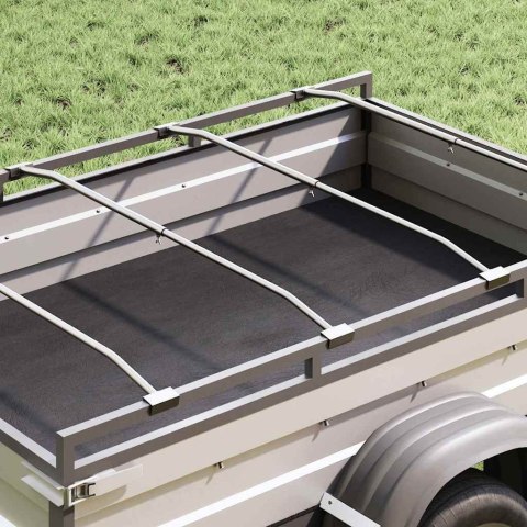 UCHWYT NA PLANDEKĘ DO PRZYCZEP 4 PCS SREBRNY 130-210CM