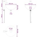 ZESTAW MEBLI ŁAZIENKOWYCH 2 PCS BIAŁY DREWNO INŻYNIERYJNE