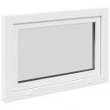 Okno piwniczne RISOR 90 x 70 cm PVC i szkło Biały