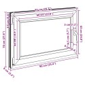 Okno piwniczne RISOR 90 x 70 cm PVC i szkło Biały